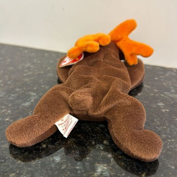 Chocolate the Moose Beanie Babies Vintage TY 1993 with Original Tags. NWT - Picture 4 of 10